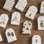 Etiquetas con Diseño Navideño/ pqt de 50pcs