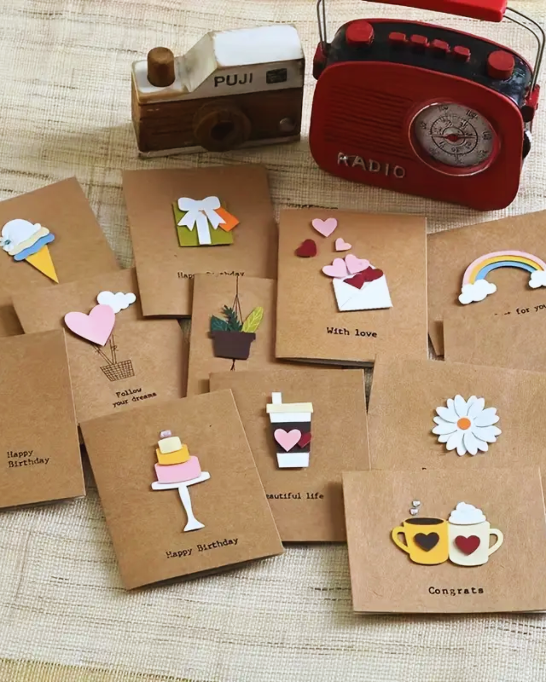 Tarjetas con Diseño y Dedicatoria