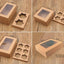 Caja de papel cartulina kraft para cupcake con ventanilla