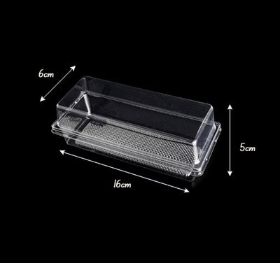 Envase PET Transparente Rectangular 16x6x5cm