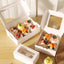 Caja de Papel Cartulina Kraft para Cupcake con Ventanilla