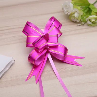 Lazos Mágicos de Papel Estilo Mariposa con Diseño de Líneas Doradas
