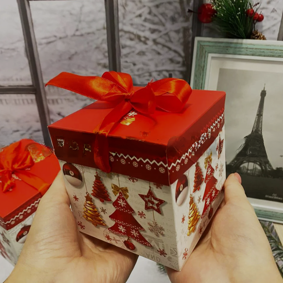 Cajas Navideñas Armables Con Diseños Variados.