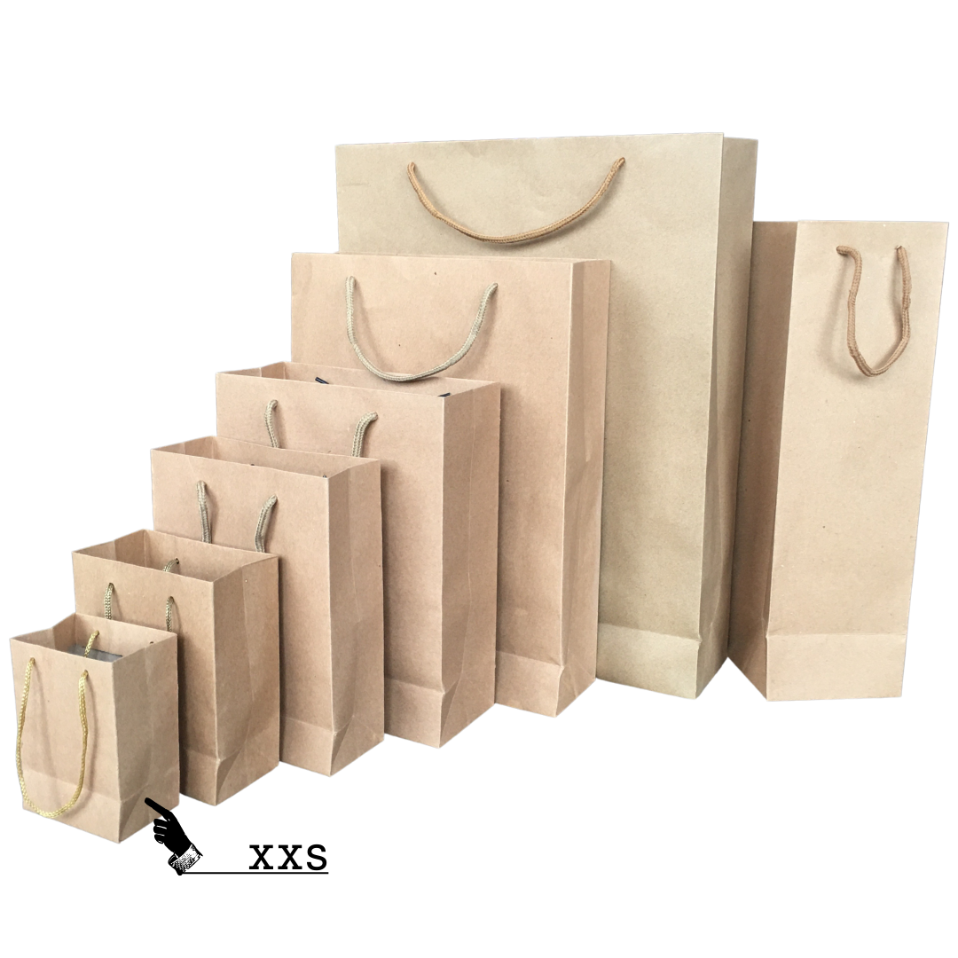 Bolsa de Papel Kraft con Asas de Cordón