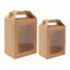 Caja kraft con agarradero y ventana