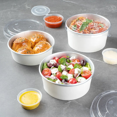 Bowl Kraft con Tapa PET transparente