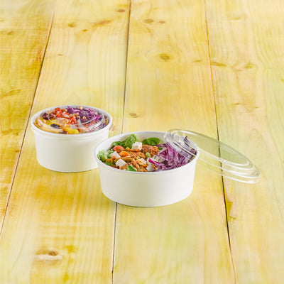 Bowl Kraft con Tapa PET transparente