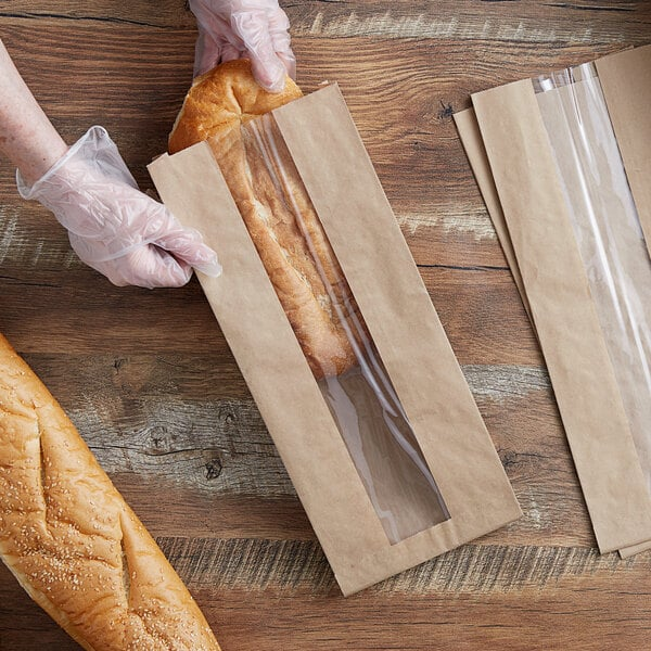 BOLSA PARA PAN CON VENTANA DE PAPEL KRAFT