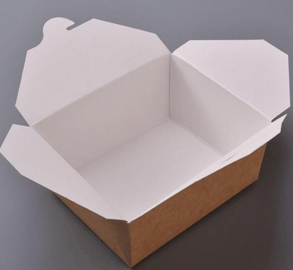 KRAFT DELI BOX- BLANCO POR DENTRO