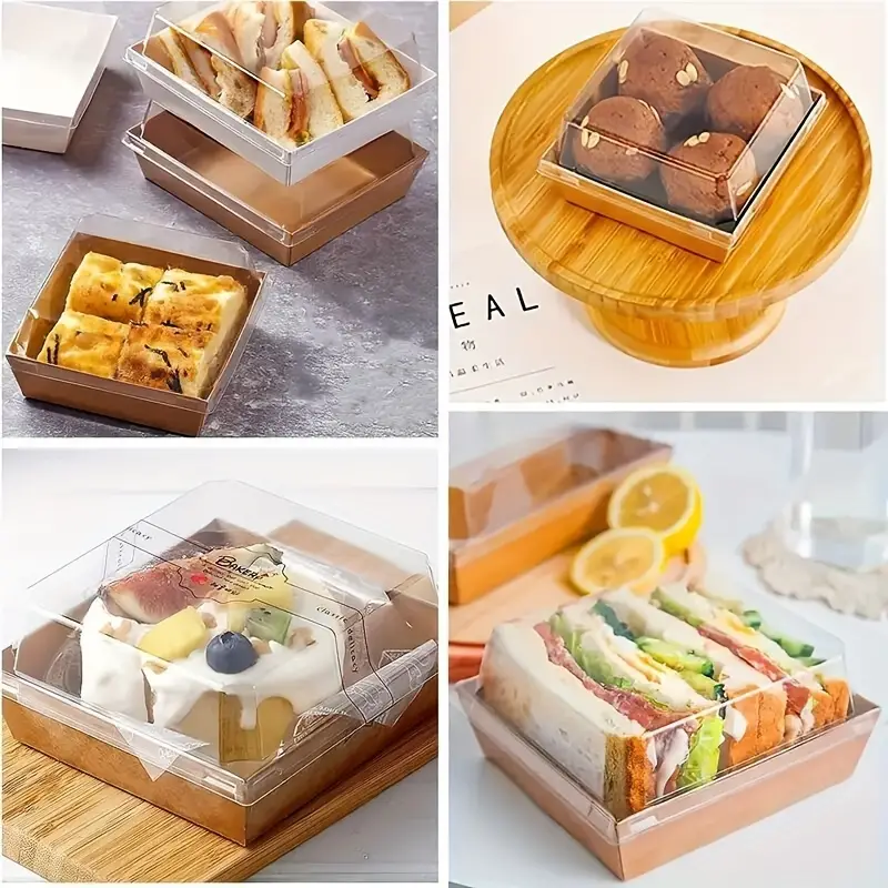 Cajas Cuadradas para embalar postres (100pcs)