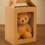 Caja kraft con agarradero y ventana
