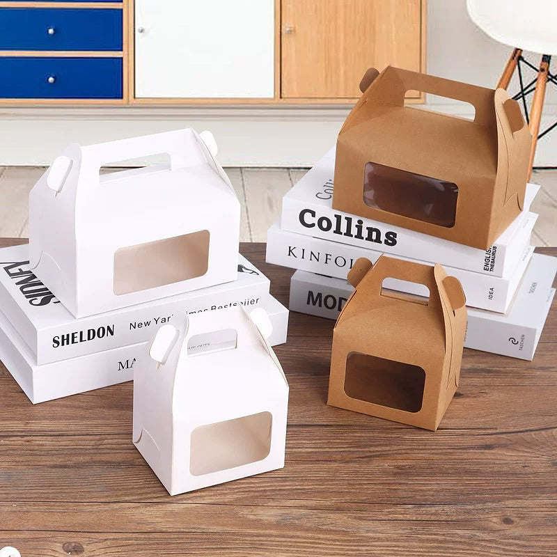 Lonchera de cartoncillo con ventana