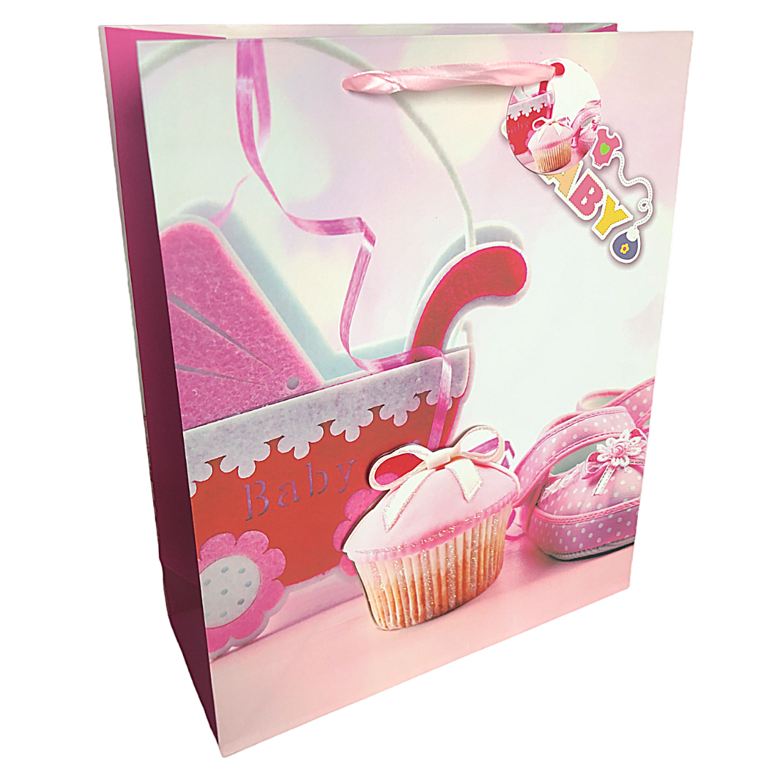 Bolsa de Regalo para Baby Shower  grande de 26 x 32 x 10 cm