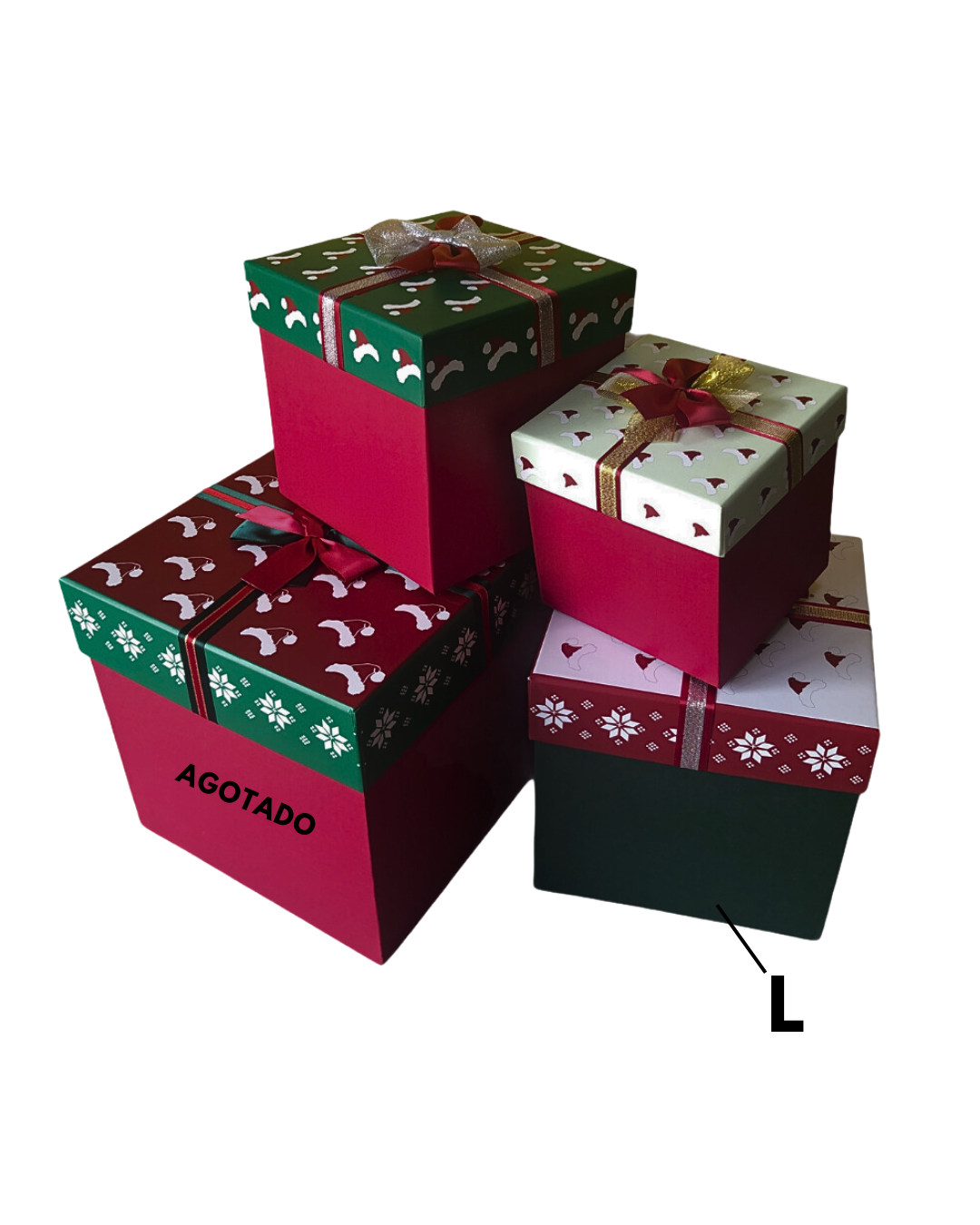 Caja Cuadradas Navideñas