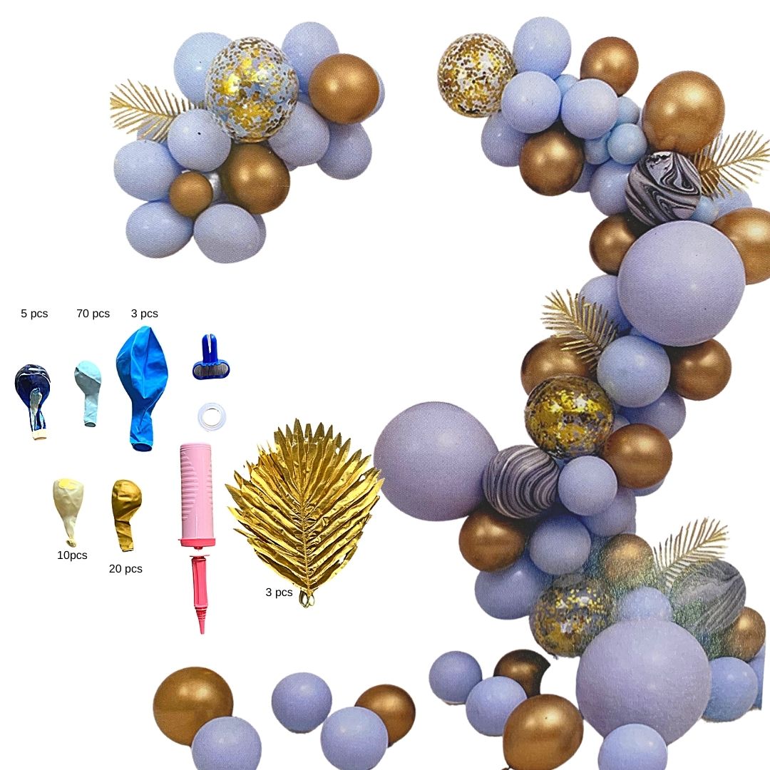Arco de globo juego completo de 100 piezas (globos, bomba para inflar globos, accesorios completo)