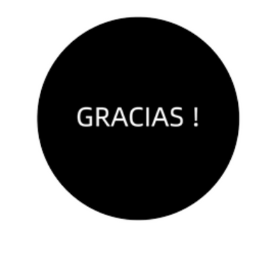 Stickers redondo "Gracias" de 3 pulgada en lamina