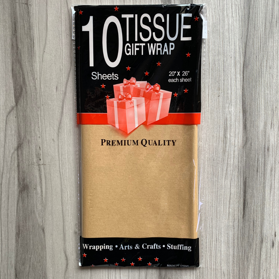 Papel  tisú tissue para envolver regalos - colores liso mate - Paquete de 10 hojas