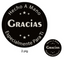 Rollo de Stickers "GRACIAS por su compra" (500 stickers)