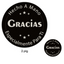 Rollo de Stickers "GRACIAS Por su compra" (500 stickers)