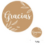 Rollo de Stickers "GRACIAS por su compra" (500 stickers)