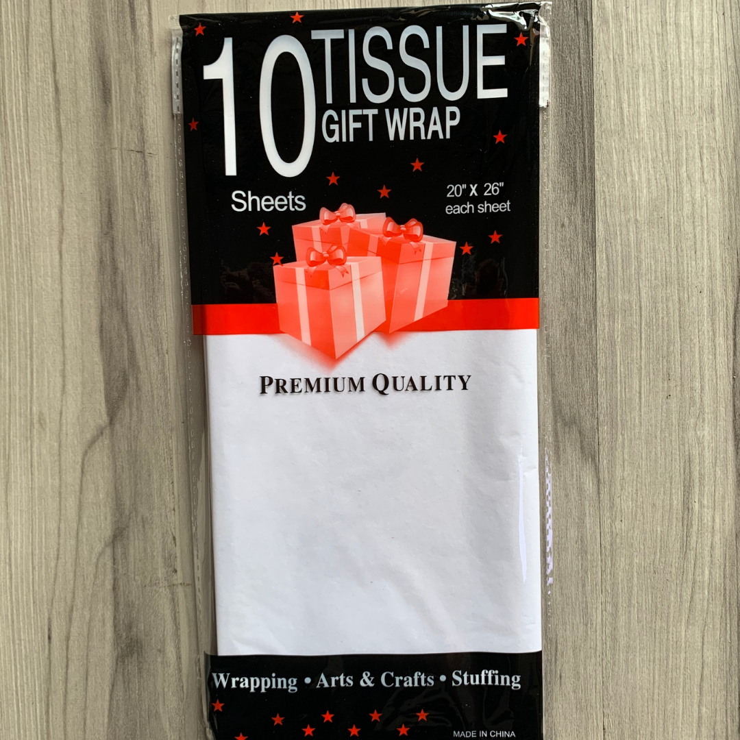 Papel  tisú tissue para envolver regalos - colores liso mate - Paquete de 10 hojas