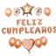 Set de Globos con palabra de  Feliz Cumpleanos de 25 piezas