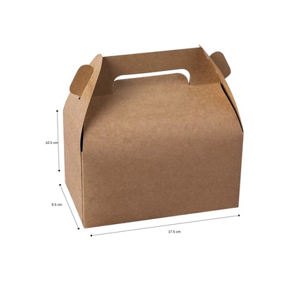 Cajas de papel cartulina  kraft tipo lonchera