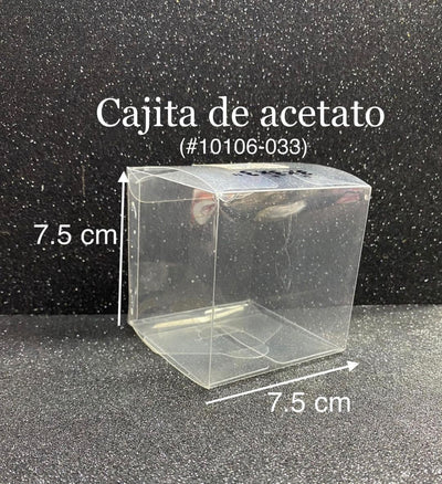 Cajas de acetato transparente con lazo