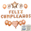 Set de Globos con palabra de  Feliz Cumpleanos de 25 piezas