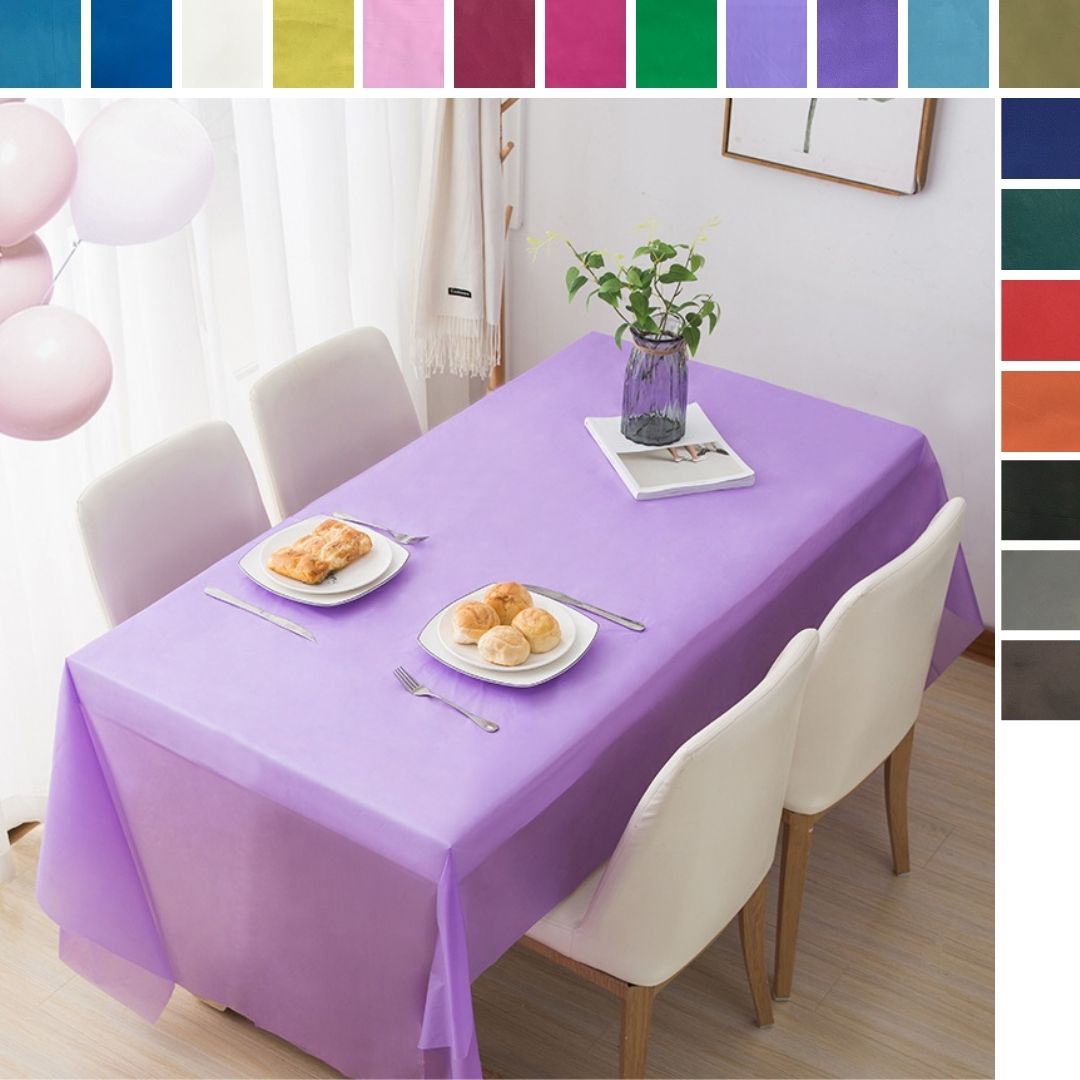 Manteles Rectangulares De Plástico  Para Mesa De Comedor Para Fiestas, Desechable O Reutilizable. de 54"x108"