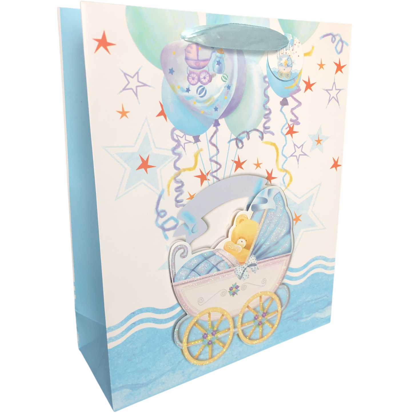 Bolsa de Regalo para Baby Shower  grande de 26 x 32 x 10 cm