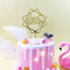 Cake Topper en cuadrado "happy birthday"