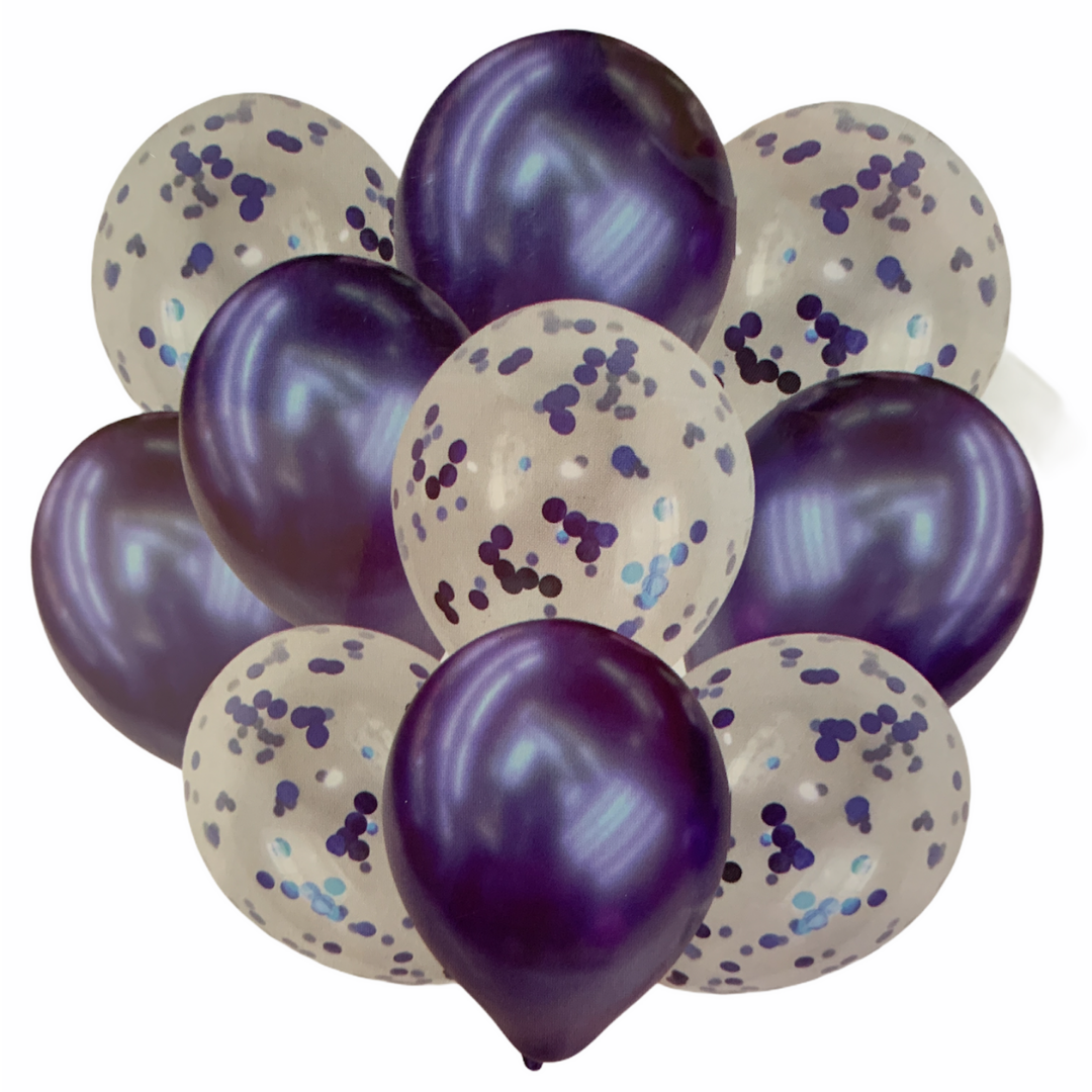 Conjunto de 8 piezas de globos de latex de 12" pulgadas de Feliz Cumpleaños