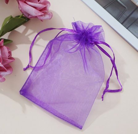 Bolsas de Organza para dulces, joyas, regalo, recordatorio. (10 piezas)