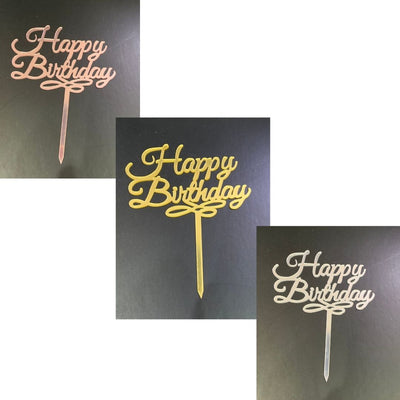 Cake Topper de Letras "happy birthday "